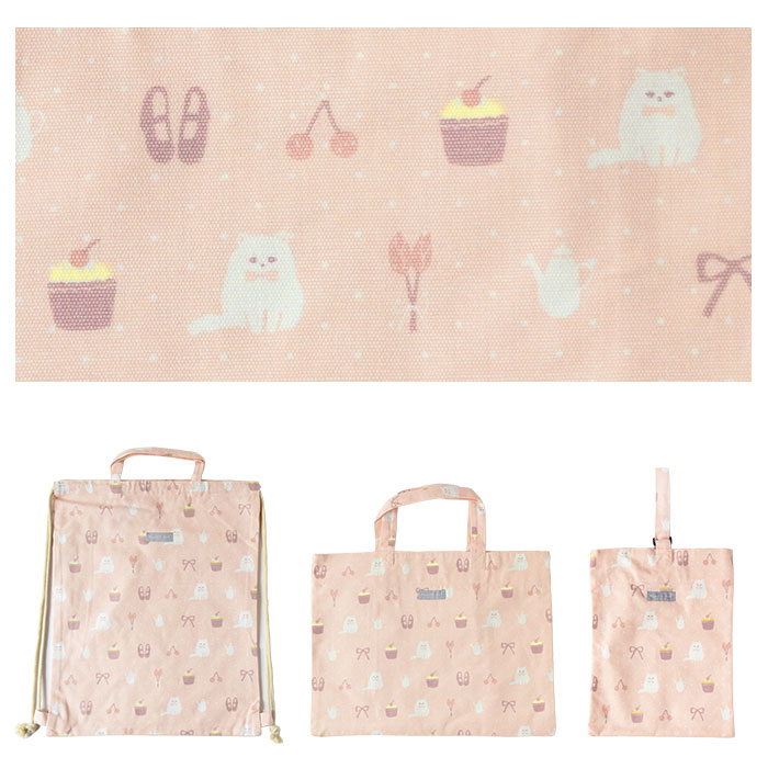 入学入園 3点セット 入学セット 入園セット ネコ 水玉 キッズ 入学