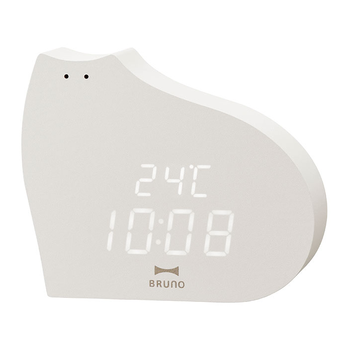 BRUNO モチーフクロック クラウドクロック 時計 置き時計 ブルーノ 置時計 目覚まし時計 卓上時計 温度計 雲 おしゃれ かわいい 送料無料 | BRUNO | 04