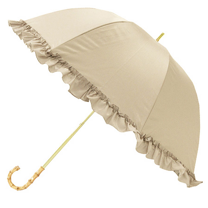 pinktrick 完全遮光 深張り フリル 日傘 長傘 かさ 傘 晴雨兼用 はっ水 遮熱 完全 遮...