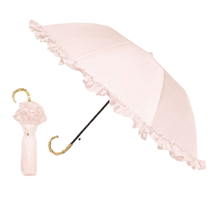 pinktrick 完全遮光 フリル 日傘 ジャンプ 折りたたみ傘 かさ 傘 晴雨兼用 はっ水 遮熱 完全 遮光 送料無料 | pink trick | 12