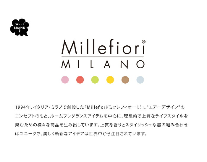 カーエアフレッシュナー Millefiori ICON 芳香剤 アロマディフューザー