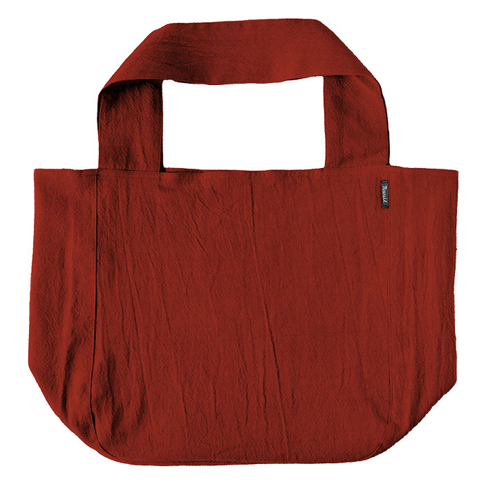 メール便送料無料 トートバッグ ウォッシュド コットン ラウンド