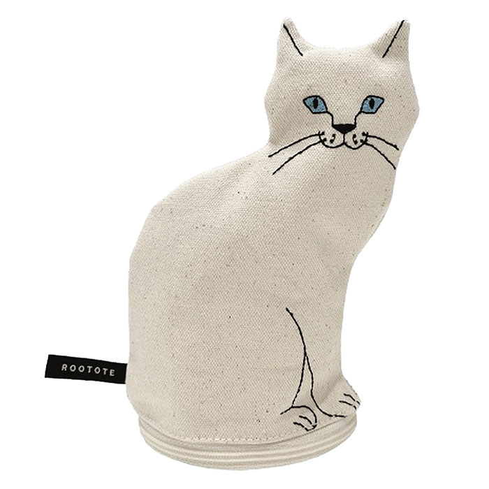 ROOTOTE ルートート オスワリネコ ミニポーチ 猫 ねこ 小物入れ 小さめ おしゃれ 自立 メール便送料無料 | ROOTOTE | 01