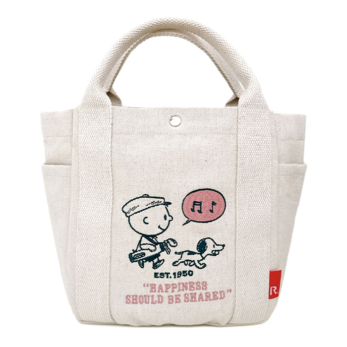 ROOTOTE ルートート PEANUTS ミニトートバッグ トート バッグ 鞄 バック トートバッグ SNOOPY スヌーピー 帆布 キャラクター メール便送料無料 | ROOTOTE | 01