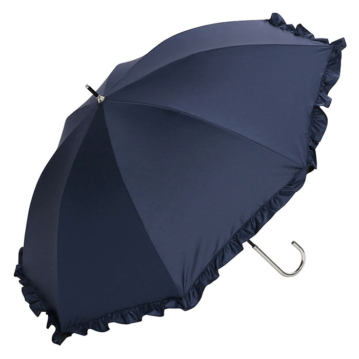 a.s.s.a 日傘 フリル 長傘 50cm 晴雨兼用 軽量 FL401 送料無料 | assa | 02
