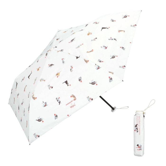 Wpc. 遮光軽量アンブレにゃん 日傘 折りたたみ傘 完全遮光 沖昌之 ねこ