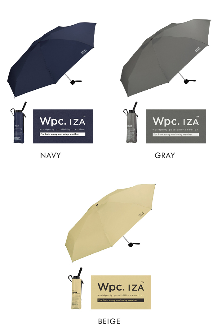 Wpc. w.p.c. IZA LARGE&COMPACT 晴雨兼用傘 傘 日傘 雨傘 折りたたみ傘 