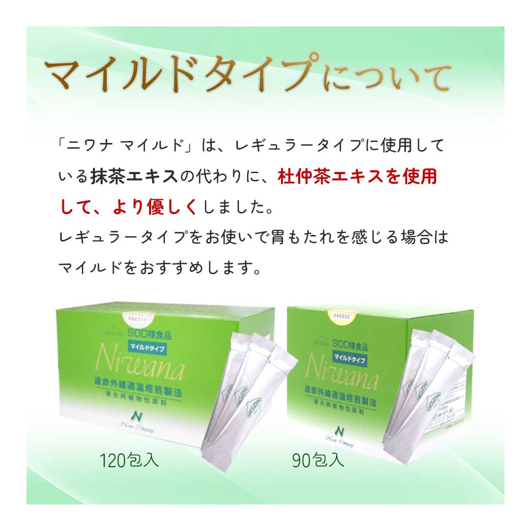 NIWANA ニワナマイルド（120包）1箱 SOD様食品 ご購入後のレビュー記入