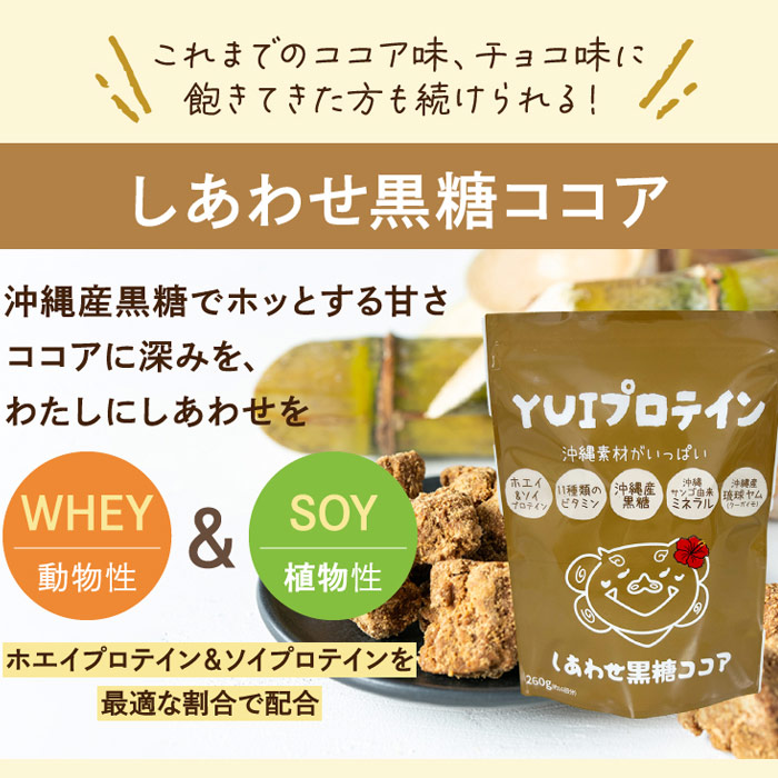 金秀バイオ YUIプロテイン しあわせ黒糖ココア味 (260g)｜国産 ビタミン 沖縄産琉球ヤム｜全国送料無料｜レターパック発送｜代引不可 | ブランド登録なし | 06