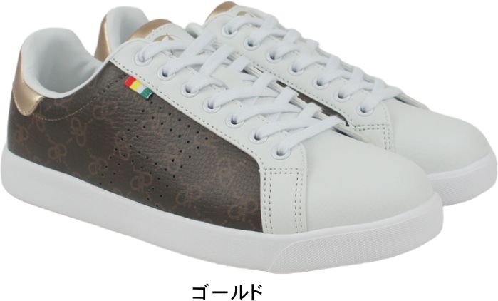 アーノルドパーマー レディース スニーカー レースアップ ひも カジュアル 白スニーカー 通学靴 ホワイト パンチング モノグラム Arnold Palmer al0707 | Arnold Palmer | 02