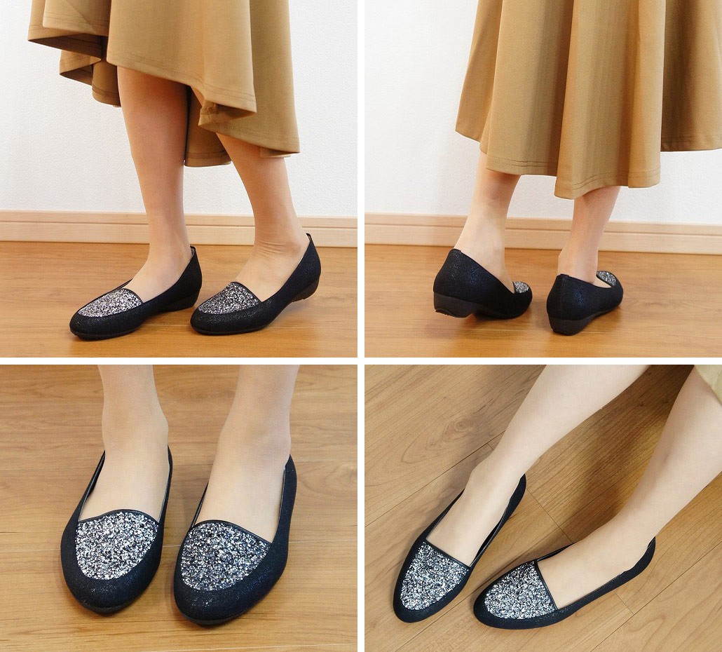 カッター パンプス 痛くない 歩きやすい ぺたんこ ローヒール