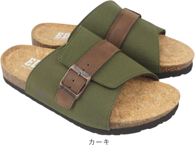 サンダル メンズ コルク 黒 フットベッド 歩きやすい 疲れない 軽量 おしゃれ コンフォートサンダル 春 夏 靴 EDWIN エドウィン ew9303 |  | 02