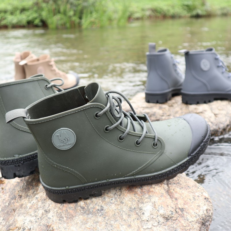 2021A/W新作☆送料無料】 グリーンキャメル Greencamel レディース メンズ レインシューズ レインブーツ 長靴 ハイカットスニーカー  防水 防滑 アウトドア キャンプ婦人 紳士 靴 hngc5620