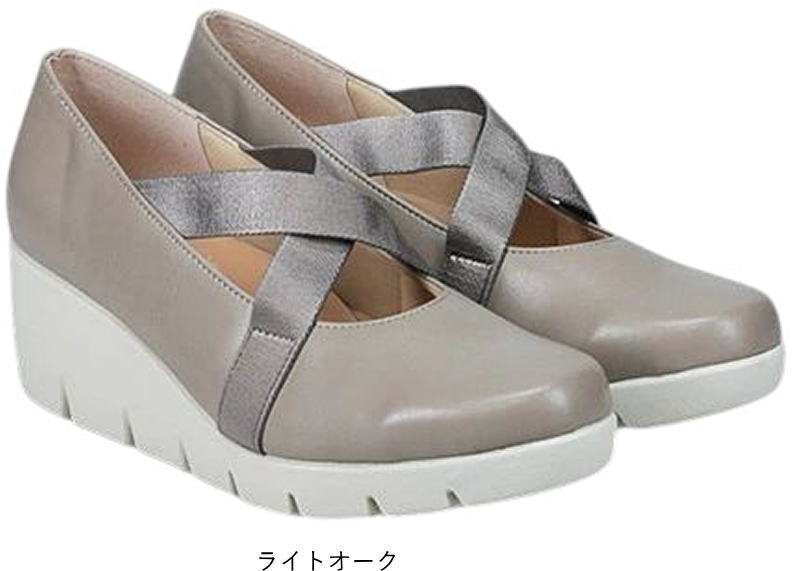 日本製 レディース パンプス ウェッジソール クロスストラップ FIRST CONTACT 歩きやすい 痛くない 走れるパンプス 甲ストラップ 厚底 靴 黒 nc39619 | FIRST CONTACT | 04