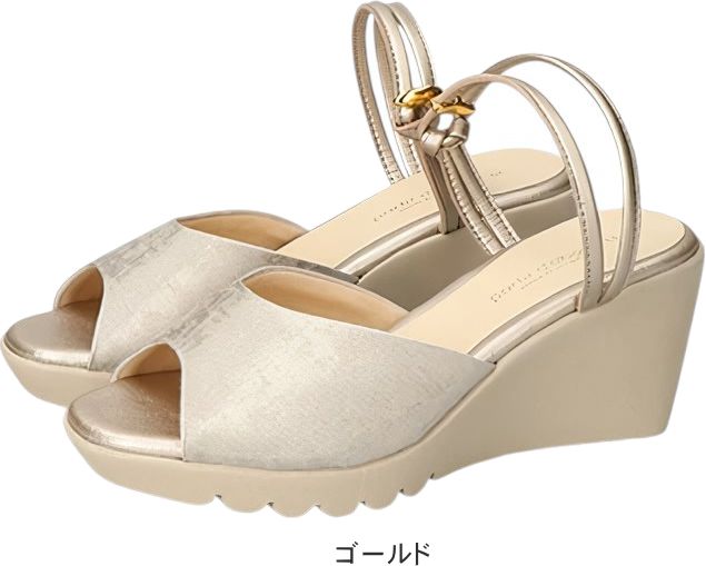 サンダル レディース ストラップ ミュール 2way 低反発 ウェッジソール