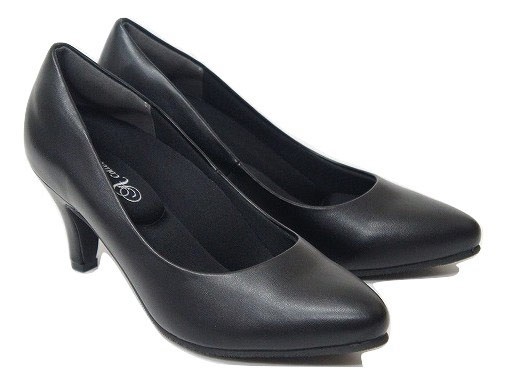 パンプス 痛くない 歩きやすい 大きいサイズ ローヒール ヒール 黒