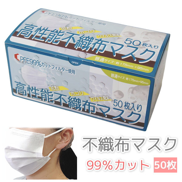 【51枚入×40箱】不織布マスク子供用 平ゴム5mm 耳が痛くならない 花粉対策 szfmsk.jpg