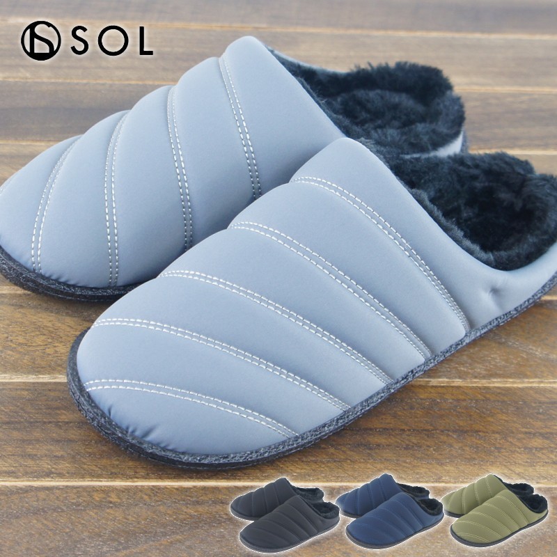 メンズ サボサンダル クロッグ サンダル つっかけ 靴 ファー ボア