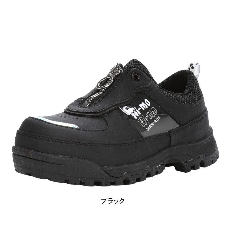 Ni-mo 防水 スニーカー キッズ ジュニア 女の子 厚底 ダット