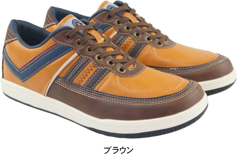 スニーカー メンズ ひも レースアップ ウォーキング カジュアルシューズ おしゃれ 靴 HERROS ハーロス 父の日 敬老の日 プレゼント vanhr6003 | HERROS | 02