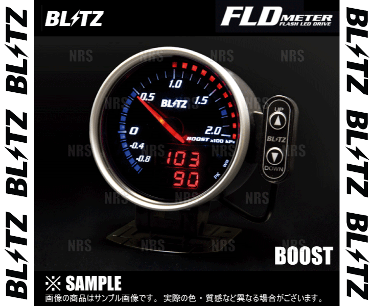 BLITZ ブリッツ　タコメーター　追加メーター BLITZ（ブリッツ） FLD メーター TACHO タコメーター 車速・水温・油圧