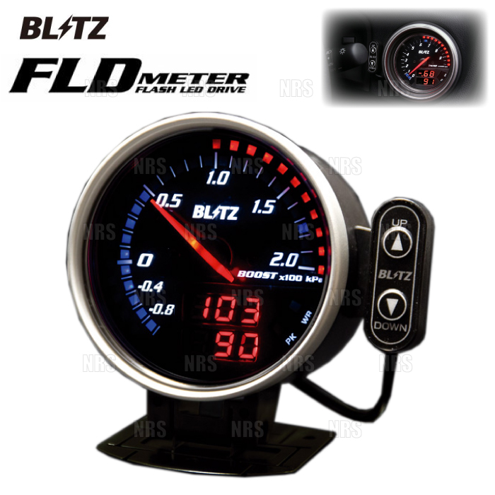BLITZ ブースト　メーター BLITZ（ブリッツ） FLD メーター BOOST ブースト (SUZUKI CANタイプ