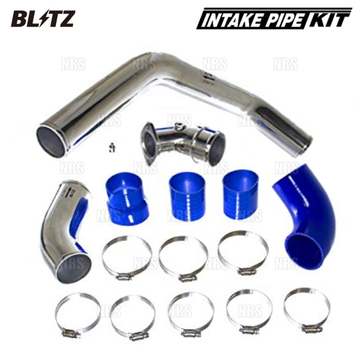 BLITZ ブリッツ インテークパイプキット (青/ブルー) ランサーエボリューション10 CZ4A 4B11 2007/10〜 (12901