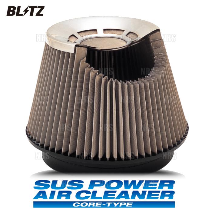 BLITZ ブリッツ サスパワー エアクリーナー (コアタイプ) ワゴンR/スティングレー MH21S/MH22S/MH23S K6A 2003/9〜2012/9 (26187｜abmstore
