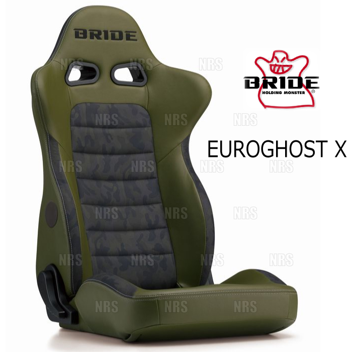 BRIDE ブリッド EUROGHOST X ユーロゴーストクロス オリーブグリーン・カモフラージュ シートヒーター付 (E57CM3 :BRIDE E57CM3 1003:エービーエムストア