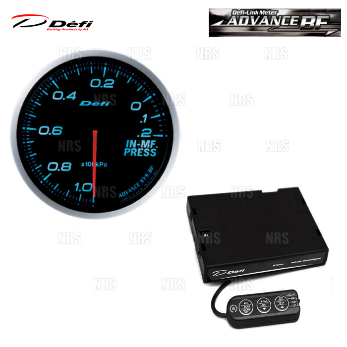 Defi（デフィ） アドバンスBF 2点セット 青/ブルー インマニ計/負圧計