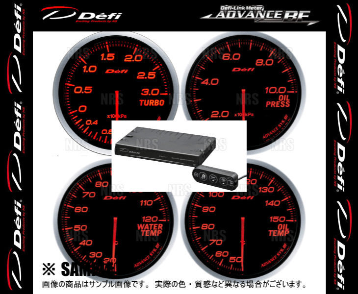 Defi デフィ アドバンスBF 5点セット 赤/レッド ターボ計300kPa/油圧計/油温計/水温計/ユニットSE (DF14702/DF10202/DF10402/DF10502/17701｜abmstore｜03