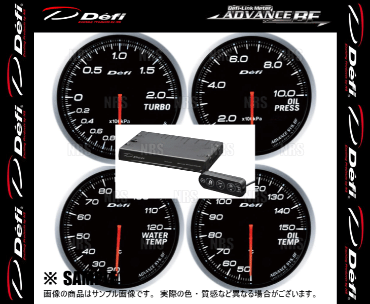 Defi デフィ アドバンスBF 5点セット 白/ホワイト ターボ計200kPa/油圧計/油温計/水温計/ユニットSE  (DF09901/DF10201/DF10401/10501/17701