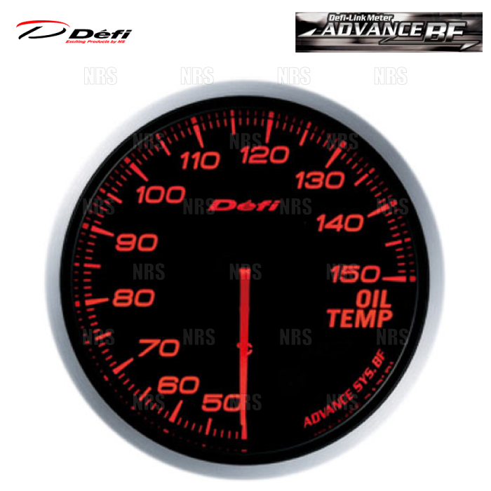 defi 油温水温ターボ計　赤 Defi デフィ Racer Gauge N2プラス 52Φ（レッド） ターボ計（2.0