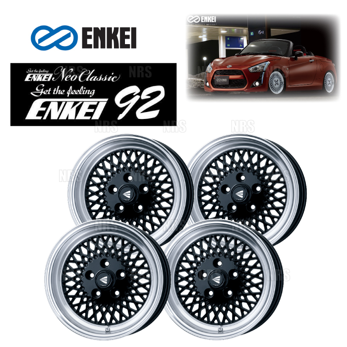 ENKEI（エンケイ） ENKEI92 (ブラック＆マシーンリップ) 6.5J x 16 