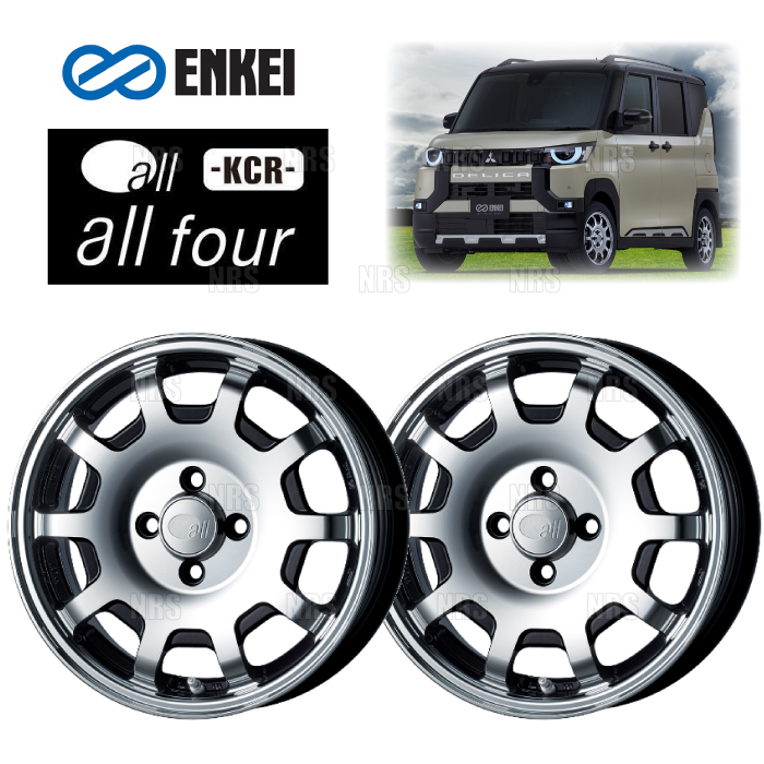 ENKEI エンケイ all four KCR (M/BK マシニング ブラック) 5.0J