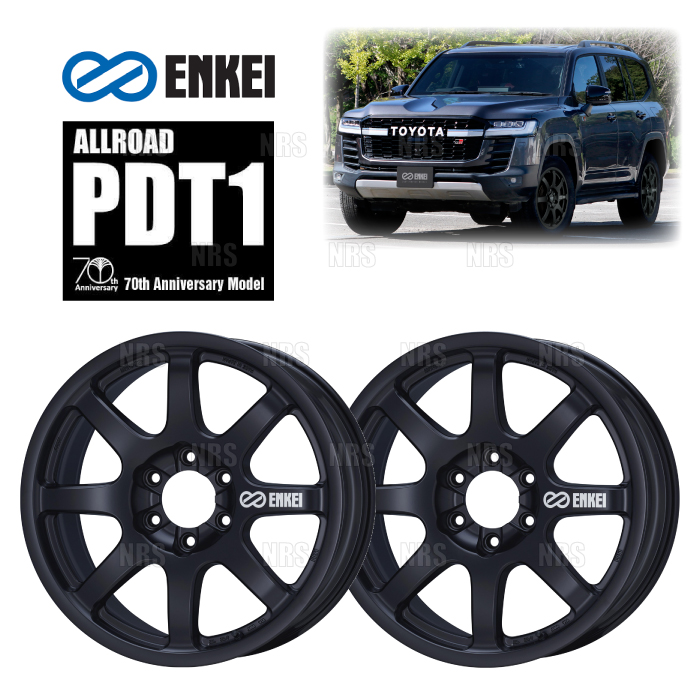 ENKEI（エンケイ） PDT1 (MBK マットブラック) 8.5J x 18インチ +52 