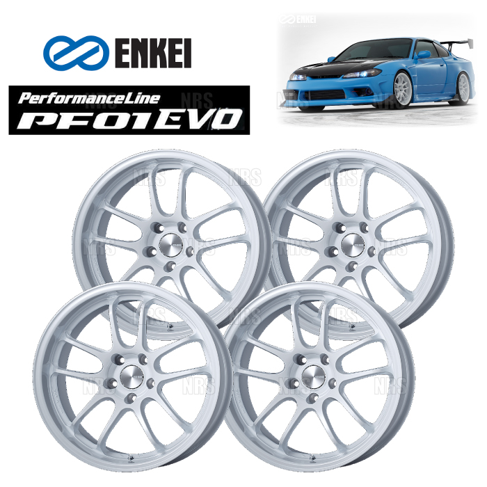 ENKEI エンケイ PF01EVO (パールホワイト/リアフェイス) 9.5J x 17インチ +35 PCD114.3 5穴 4本セット (PF01EVO D007 PW 4S : pf01evo d007 pw 4s 1001 : エービーエムストア