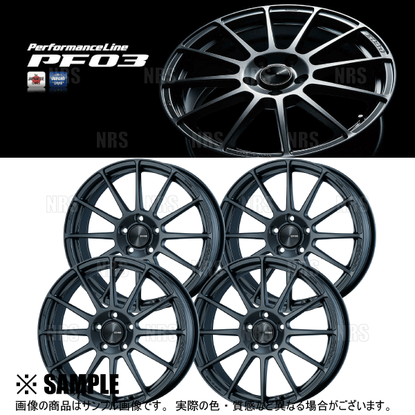 エンケイホイールPF01 18インチ8.5j +48 ◇ENKEI エンケイ PF01◇8.5J+48 5H114.3◇ファルケン FK510 245