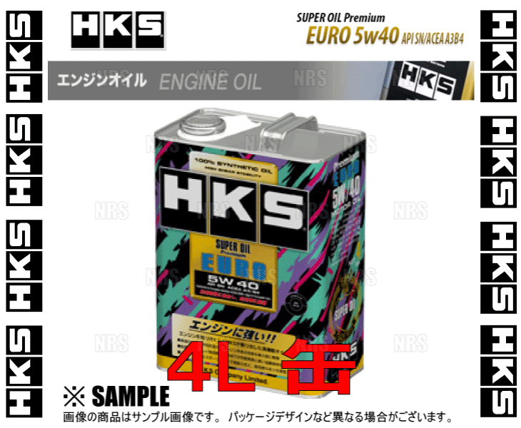 HKS エッチケーエス スーパーオイル プレミアム ユーロ 5W-40 (API SN/ACEA A3/B4) 4L (52001-AK120｜abmstore