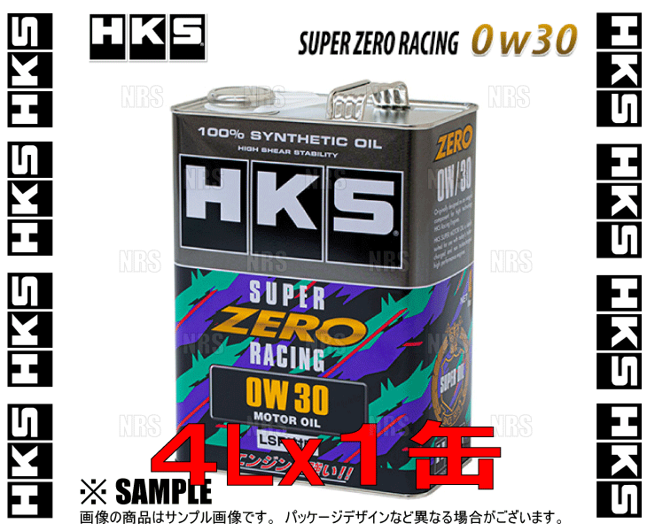 HKS エッチケーエス SUPER ZERO RACING スーパーゼロレーシング 0W-30 相当 LSPI対応 4L 1缶 (52001-AK158