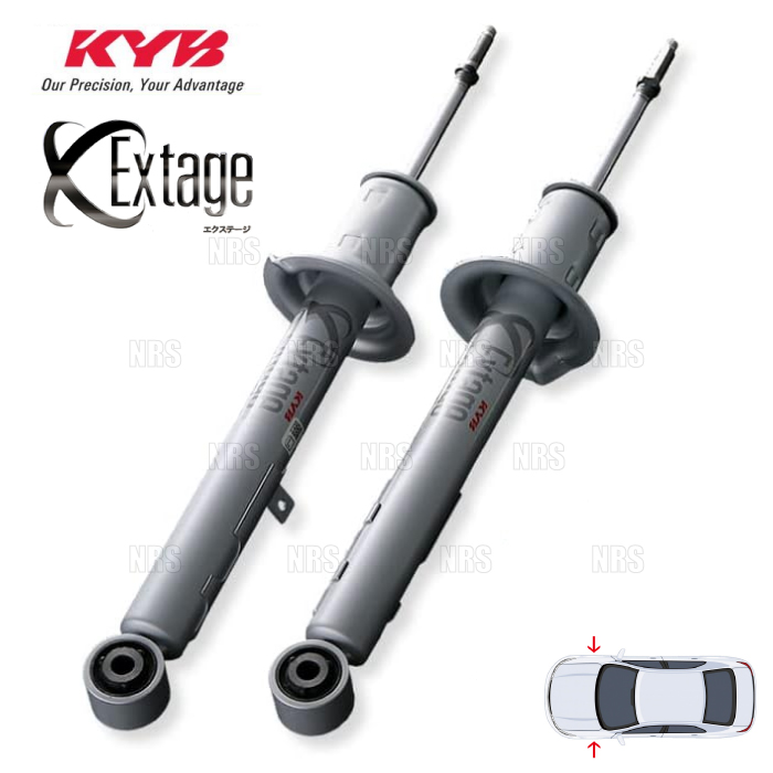 KYB カヤバ EXTAGE エクステージ ショック (フロント) ハイエース/レジアスエース 200系 KDH/TRH# 04/8〜 4WD車  (ESB2191R/ESB2191L