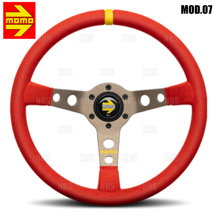 MOMO（モモ） MOD.07 モデル07 マイクロファイバー レッド 350mm