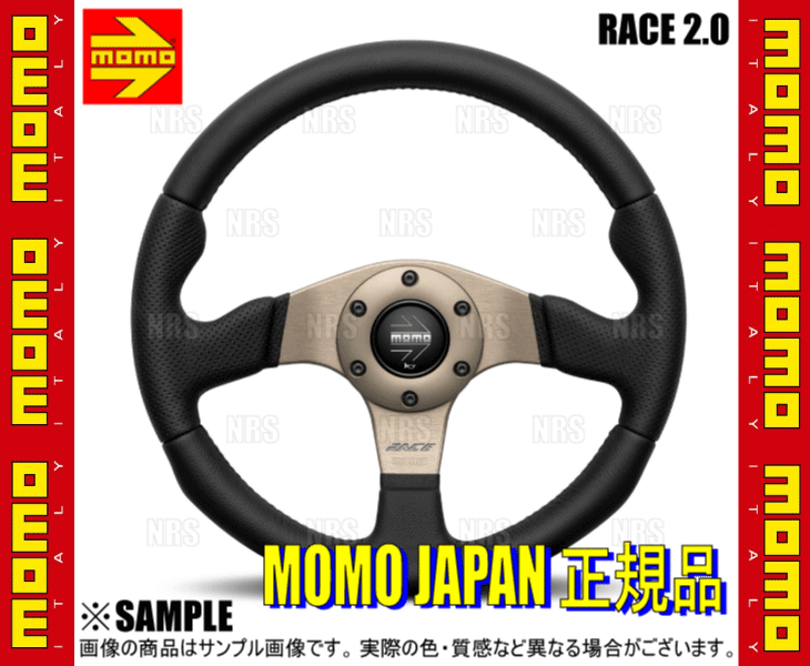 MOMO（モモ） RACE2.0 レース2.0 320mm ブラックレザー ダークグレイ