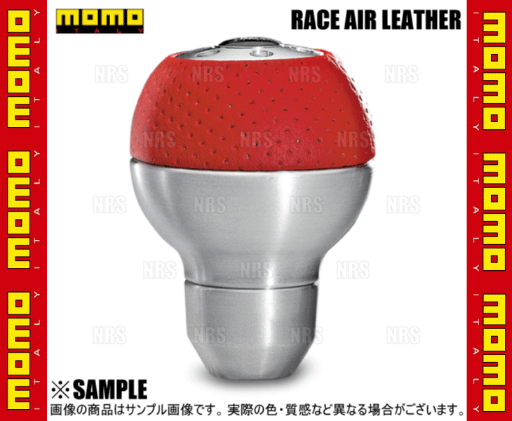 MOMO モモ RACE AIR LEATHER ALUMINIUM RED レース エアーレザー アルミニウム レッド パフォームドレッドレザー &  アルミニウム (SK26