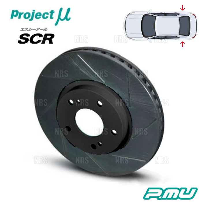 Project μ プロジェクトミュー SCR (リア/ブラック塗装品) IS F USE20 07/12〜14/5 (SCRT072BK｜abmstore