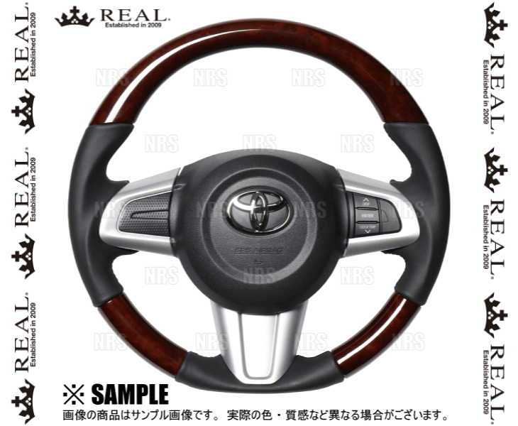 REAL(レアル)ステアリングブラウンウッド E160-BRW-BK - 通販 - salva.lt