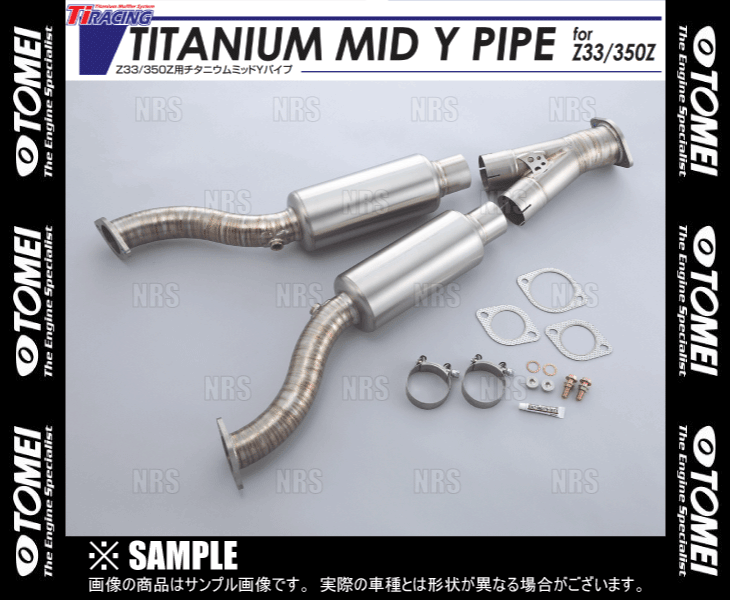 TOMEI 東名パワード Ti RACING レーシング チタニウム ミッドYパイプ ファレディZ Z33/Z34 VQ35DE/VQ35HR/VQ37VHR (431008 :TOMEI 431008 1001:エービーエムストア