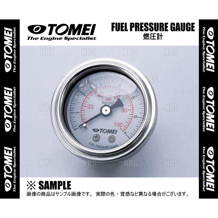 TOMEI 東名パワード FUEL PRESSURE GAUGE フューエルプレッシャーゲージ (燃圧計) 0〜7kg/cm2 0〜100psi (185112｜abmstore12｜02