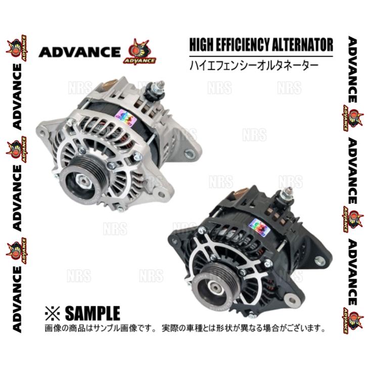 【最安値挑戦中】 ADVANCE アドバンス ハイエフェンシーオルタネーター (130A/ブラック/ブルー) インプレッサ/STI GC8/GD9/GDA/GDB EJ15/20 (HE130-012B-01-B 【UOI8237125745】 (30105円)