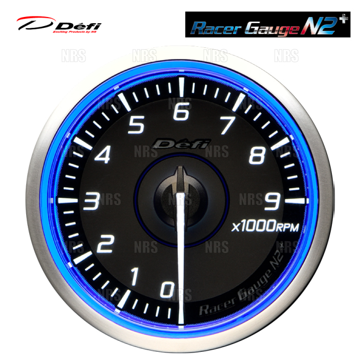 Defi デフィ レーサーゲージN2+ (φ60/ブルー) タコメーター 0〜9000RPM (DF19901｜エービーエムストア 3号店
